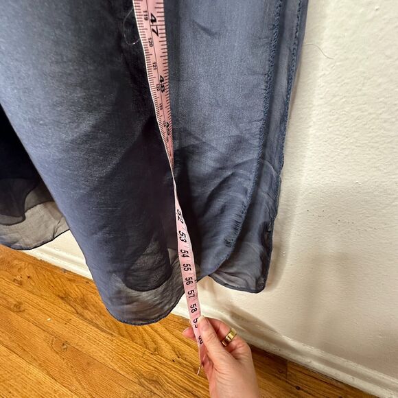 Kate by Laltramoda Light Blue Ombre Tank Sleeveless Lined Midi Maxi Dress S / M - Picture 12 of 12